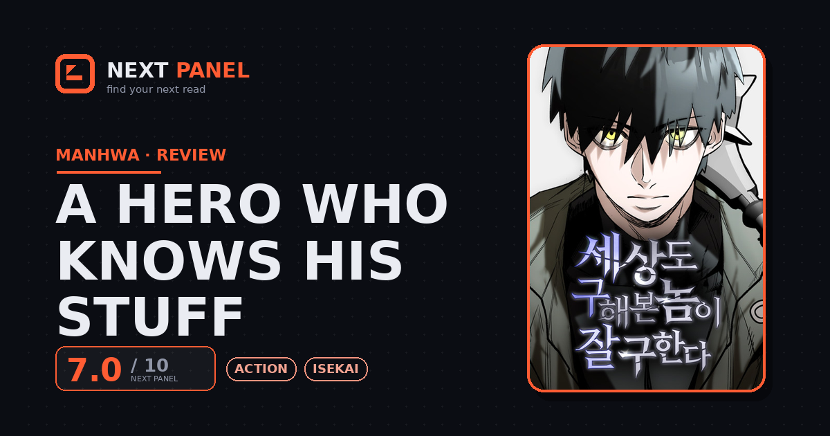 A Hero Who Knows His Stuff cover - Next Panel review