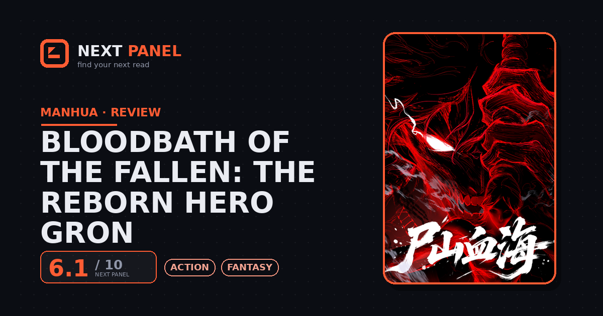 Bloodbath of the Fallen: The Reborn Hero Gron cover - Next Panel review