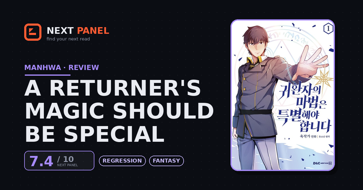 A Returner's Magic Should Be Special cover - Next Panel review