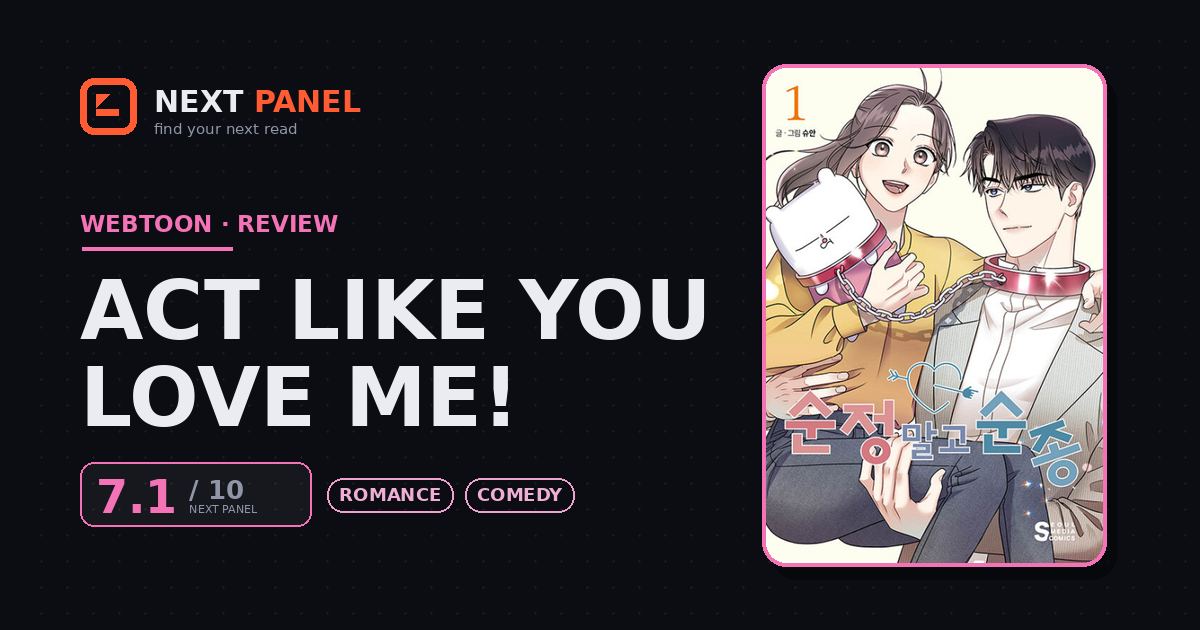 Act Like You Love Me! cover - Next Panel review