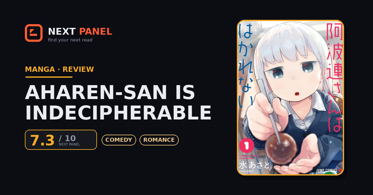 Aharen-san is Indecipherable cover - Next Panel review