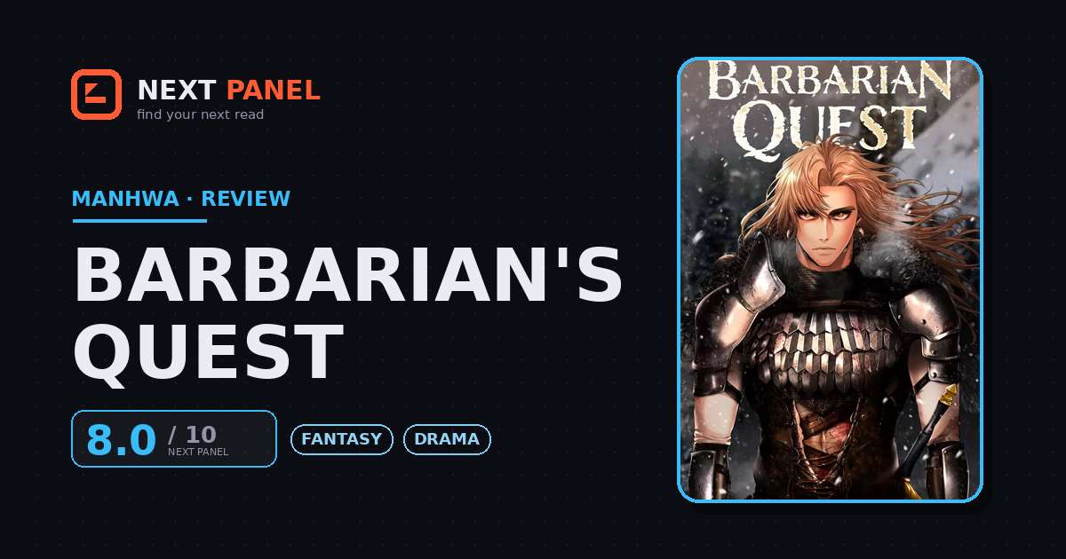 Barbarian's Quest cover - Next Panel review