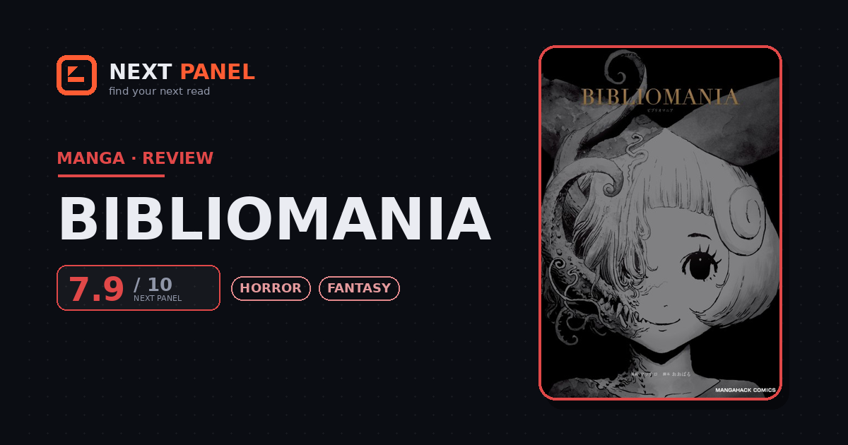 Bibliomania cover - Next Panel review