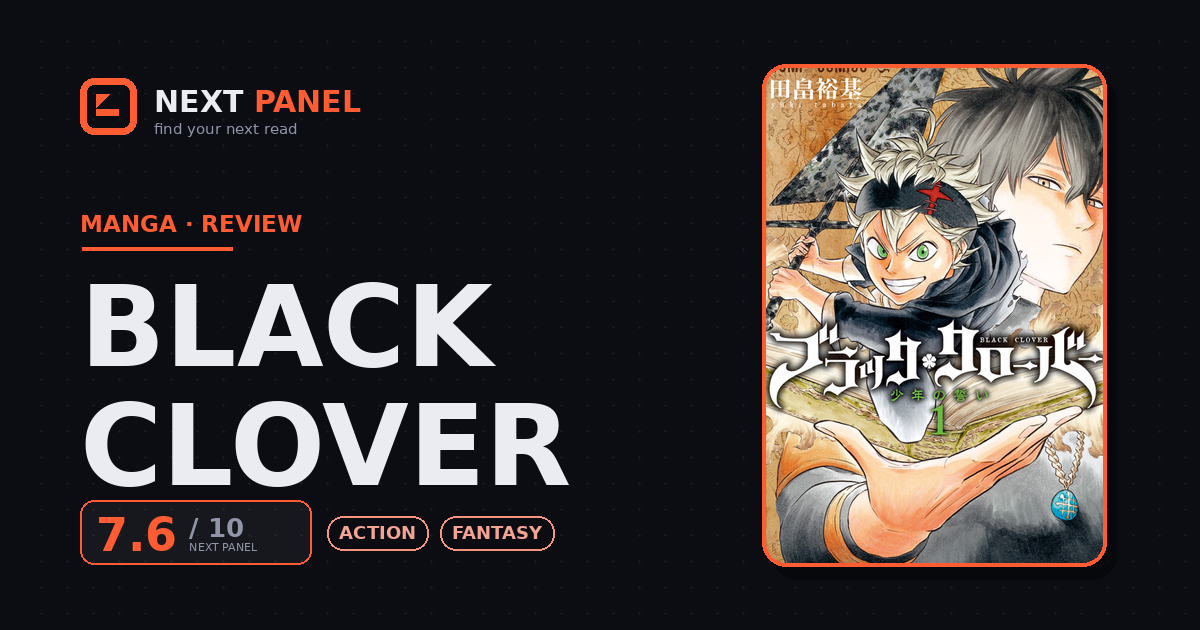 Black Clover cover - Next Panel review