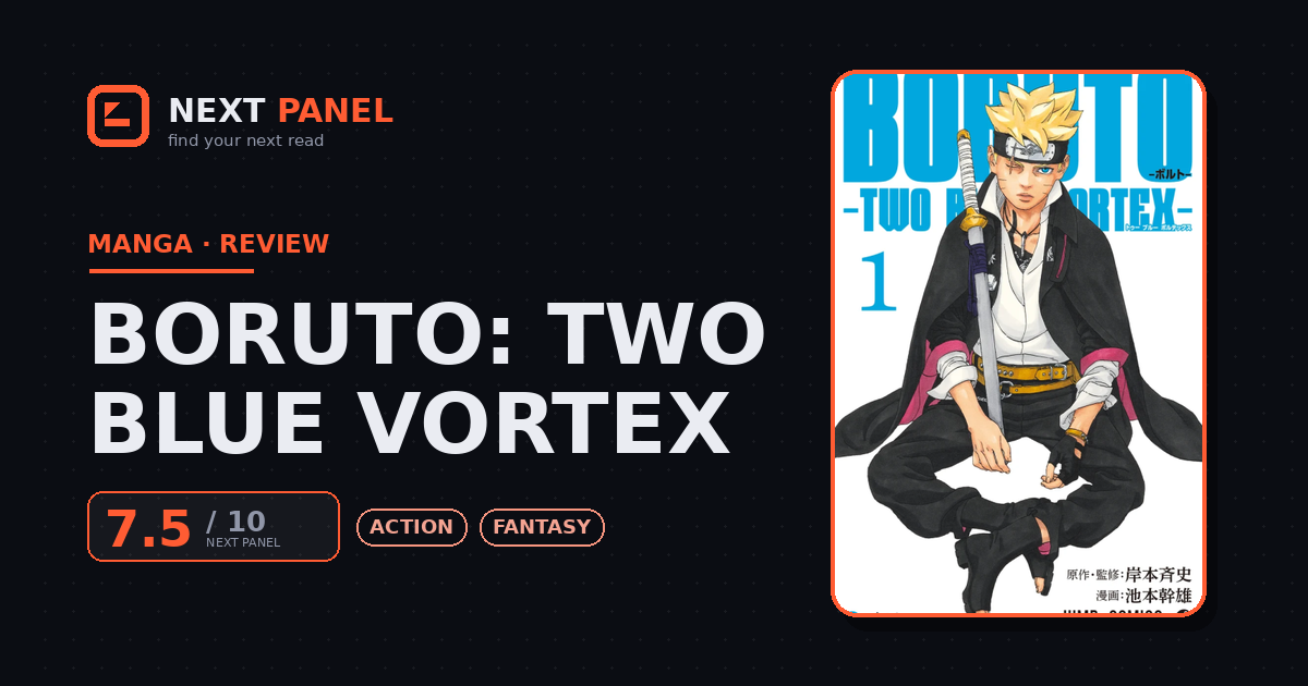 Boruto: Two Blue Vortex cover - Next Panel review