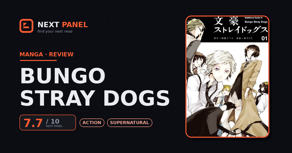 Bungo Stray Dogs cover - Next Panel review