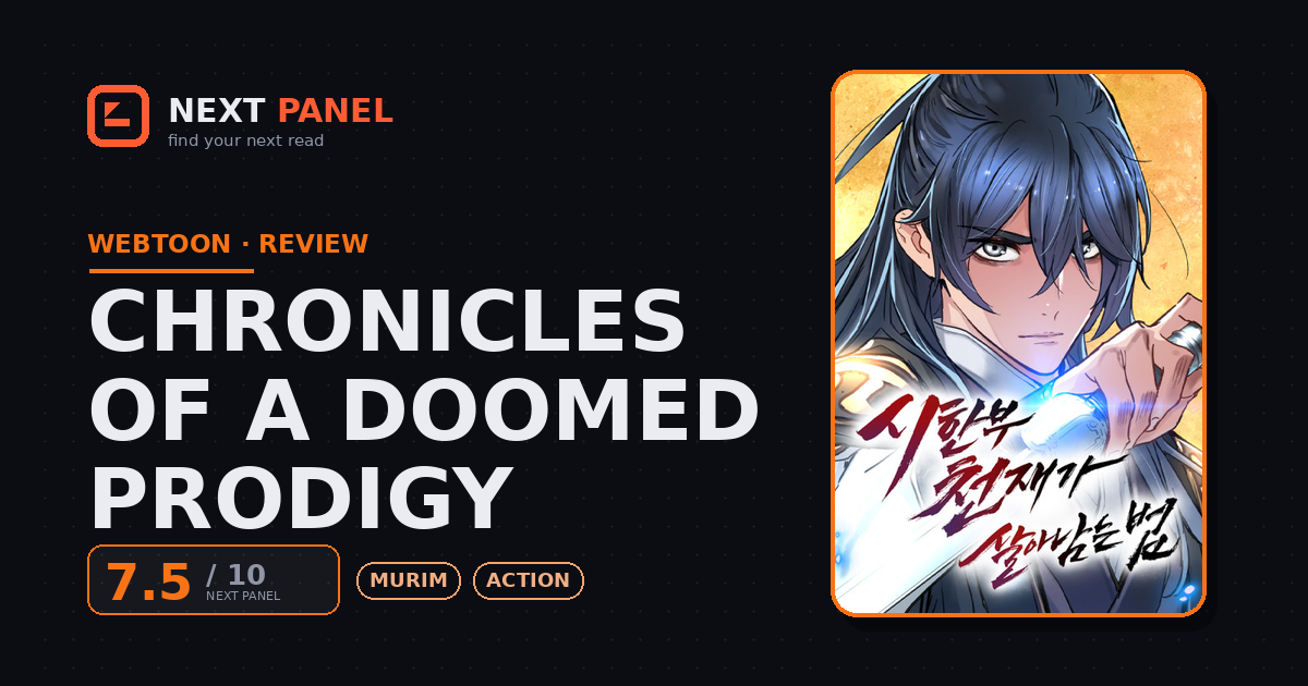 Chronicles of a Doomed Prodigy cover - Next Panel review