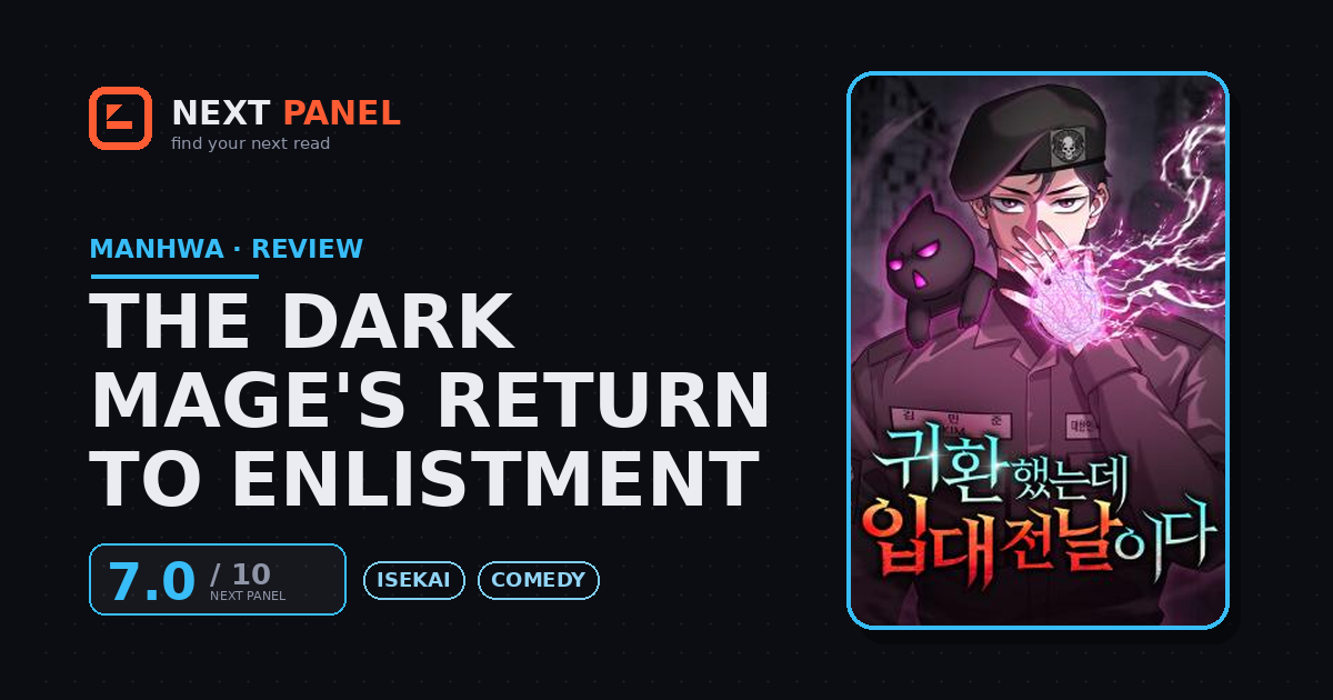 The Dark Mage's Return to Enlistment cover - Next Panel review