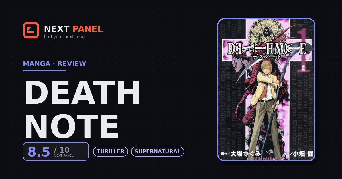 Death Note official cover — Next Panel review