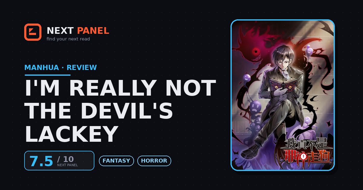 I'm Really Not the Devil's Lackey cover - Next Panel review