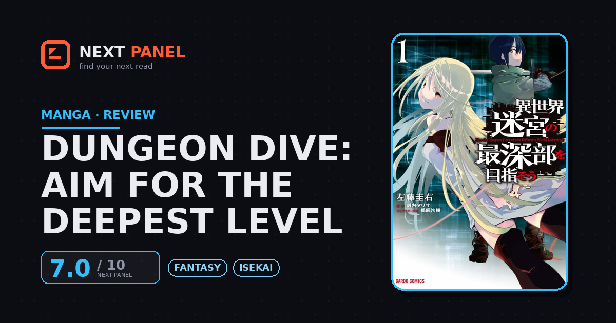DUNGEON DIVE: Aim for the Deepest Level cover - Next Panel review