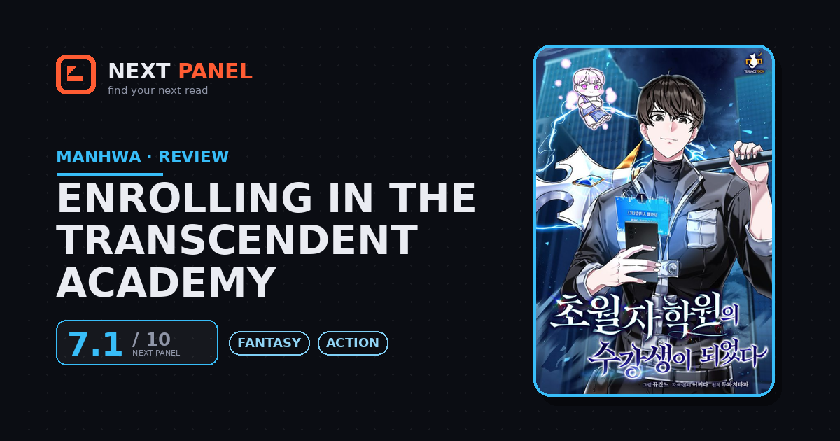 Enrolling in the Transcendent Academy cover - Next Panel review