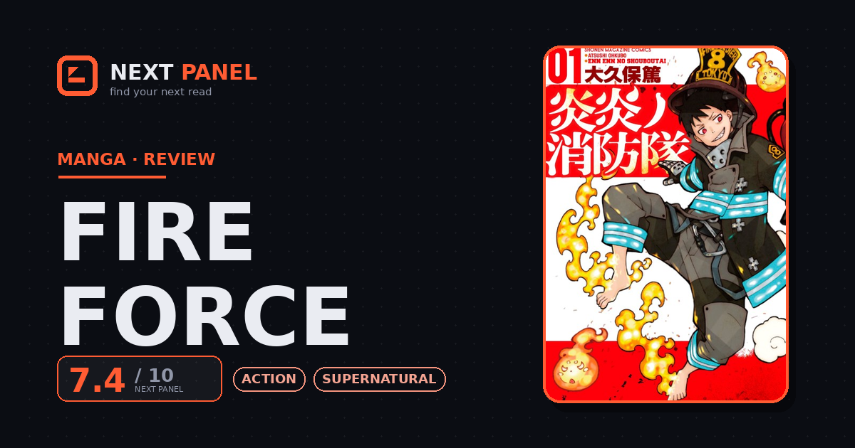 Fire Force cover - Next Panel review