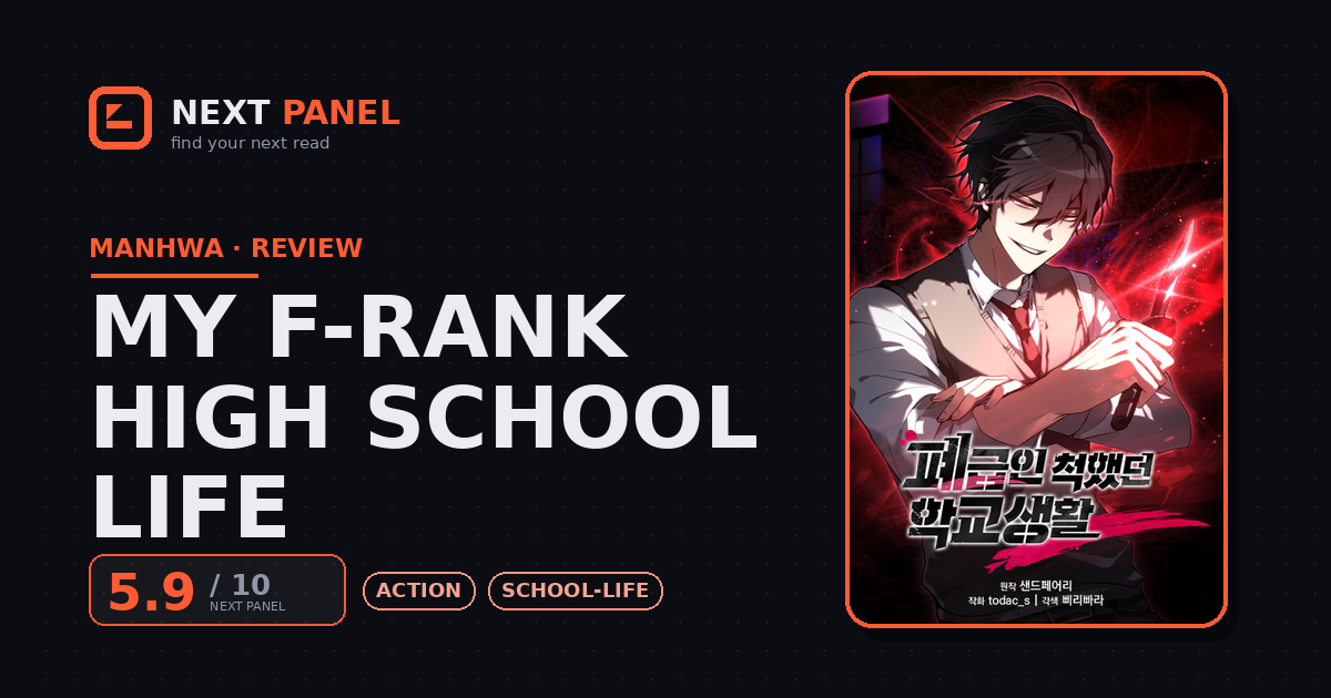 My F-Rank High School Life cover - Next Panel review