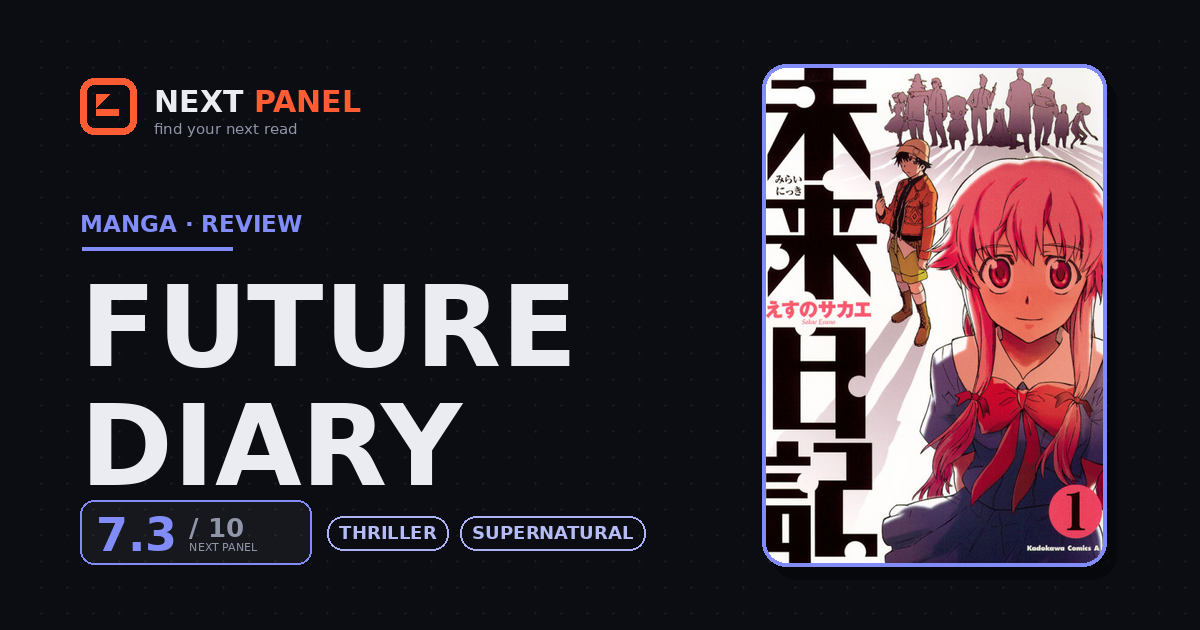 Future Diary cover - Next Panel review