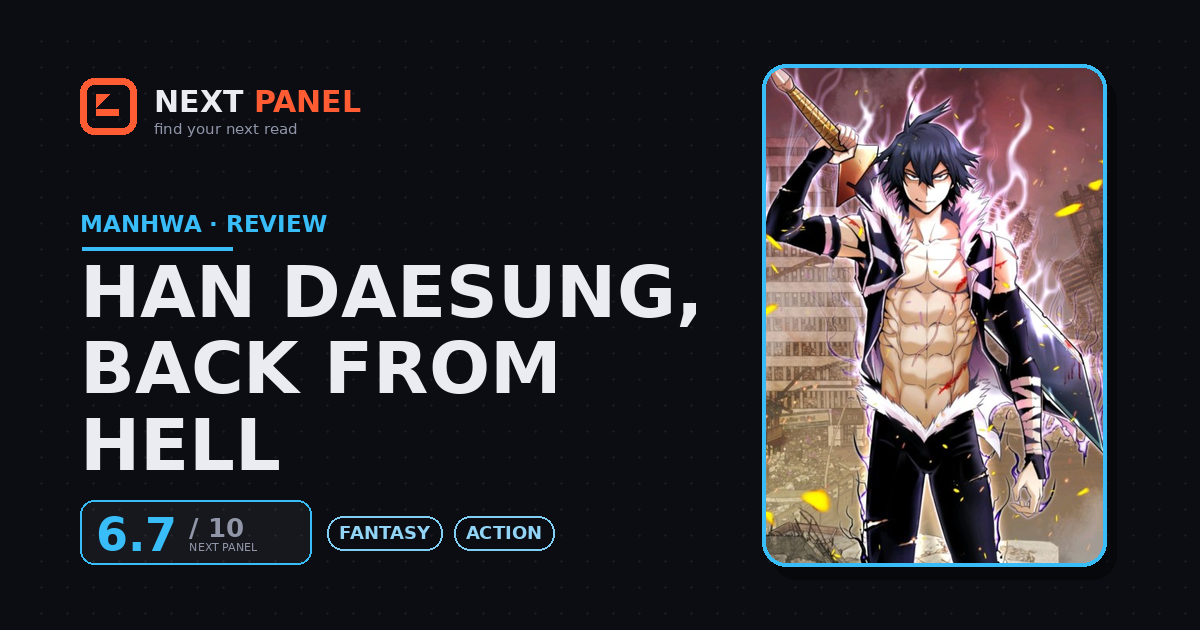 Han Daesung, Back From Hell cover - Next Panel review