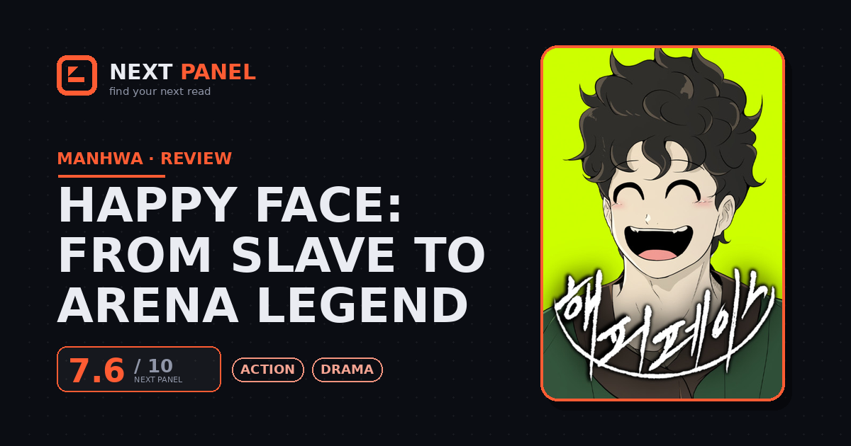 Happy Face: From Slave to Arena Legend cover - Next Panel review