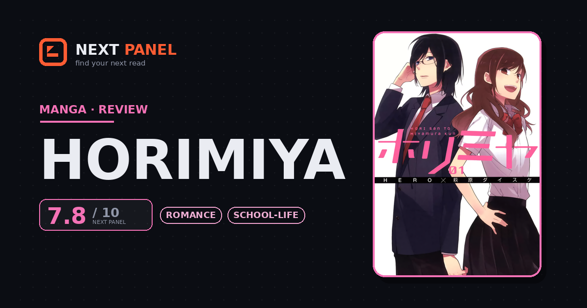 Horimiya cover - Next Panel review