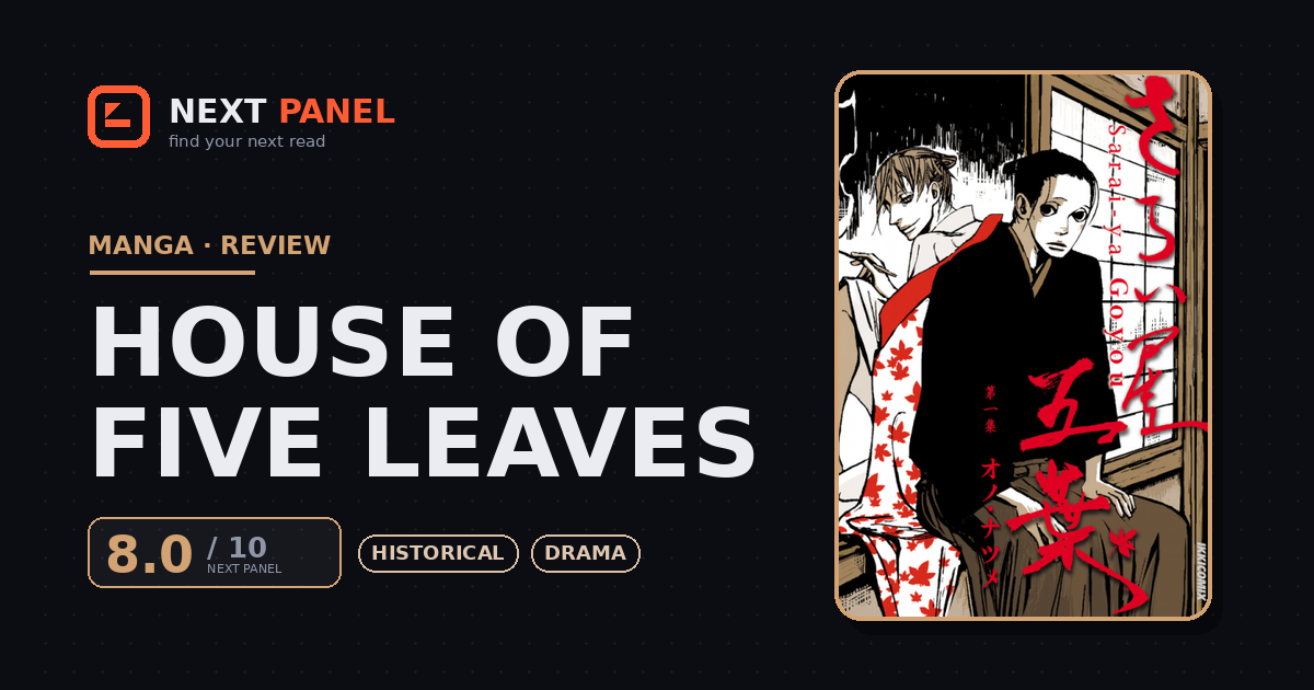 House of Five Leaves cover - Next Panel review