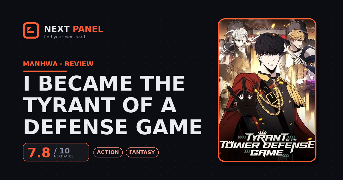 I Became the Tyrant of a Defense Game cover - Next Panel review