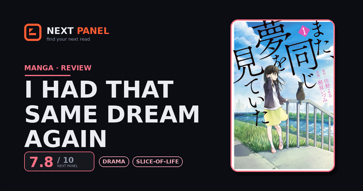 I Had That Same Dream Again cover - Next Panel review