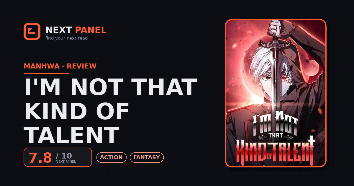 I'm Not That Kind of Talent cover - Next Panel review