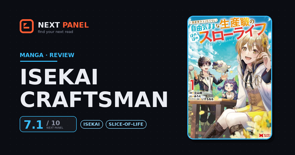Isekai Craftsman cover - Next Panel review