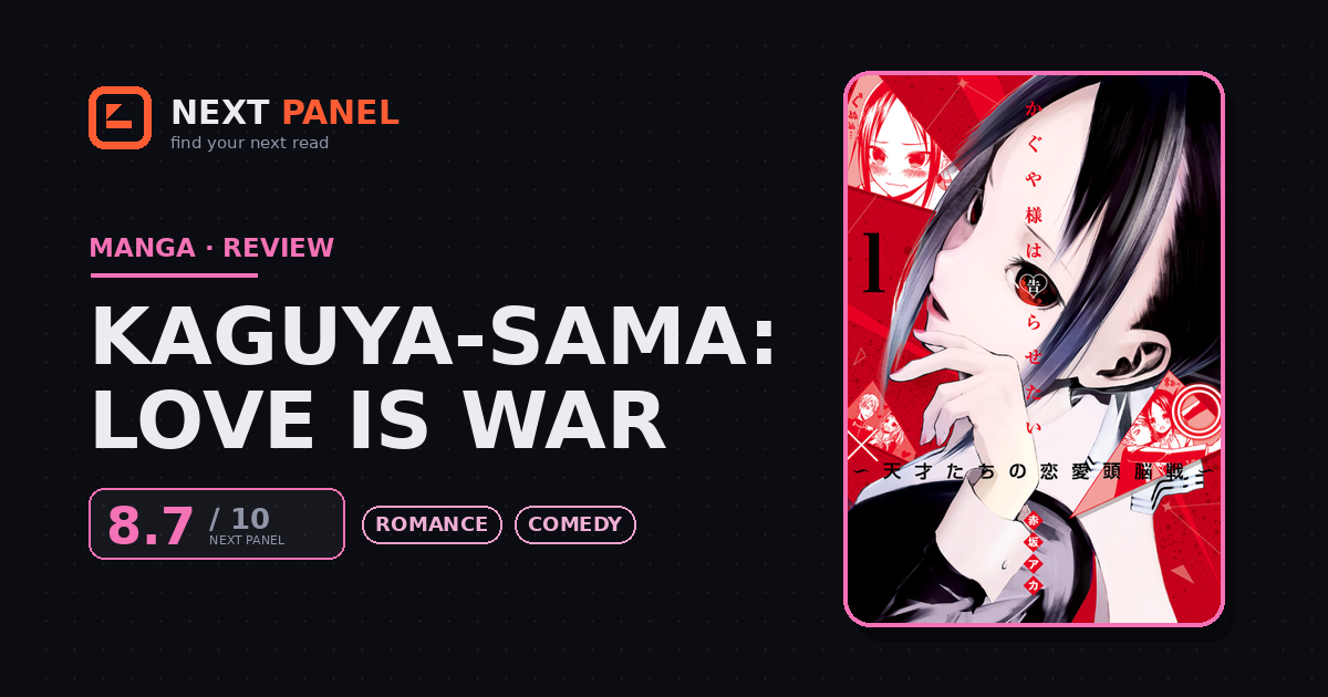 Kaguya-sama: Love Is War cover - Next Panel review