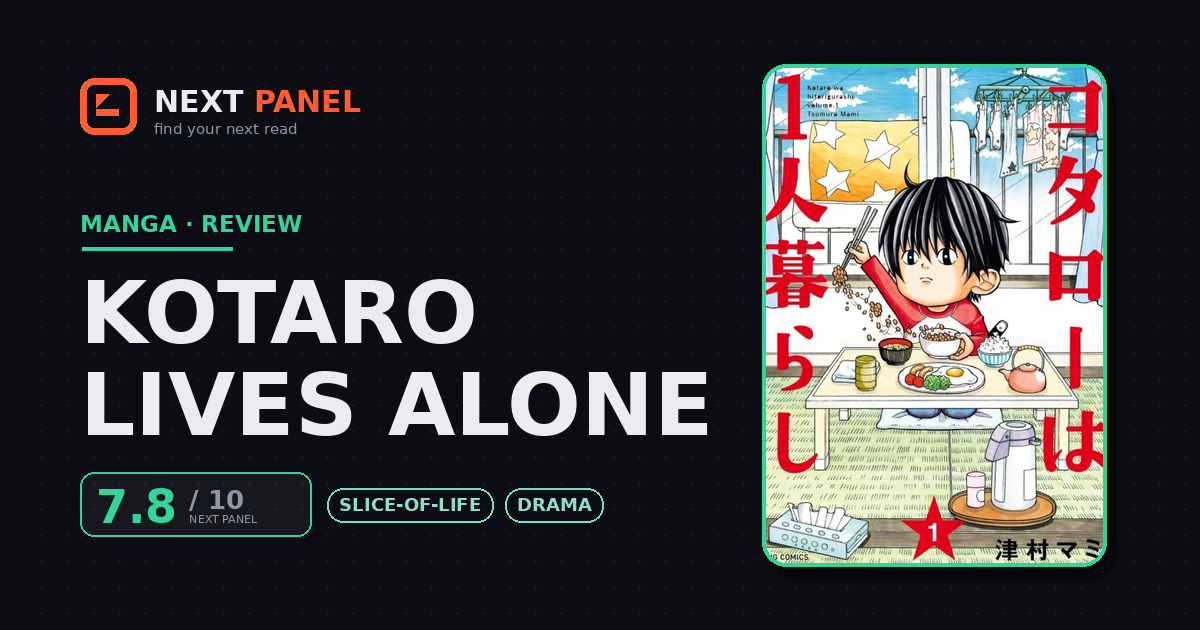 Kotaro Lives Alone cover - Next Panel review