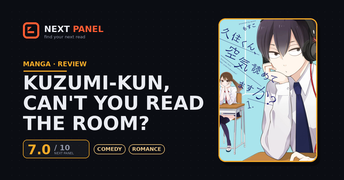 Kuzumi-kun, Can't You Read the Room? cover - Next Panel review