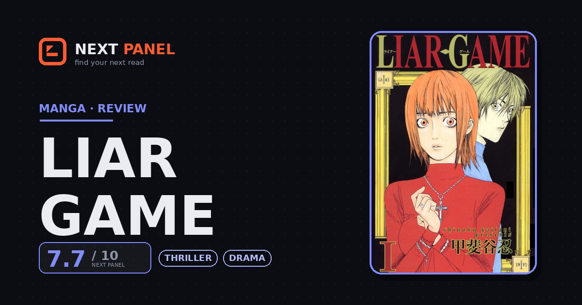 Liar Game cover - Next Panel review