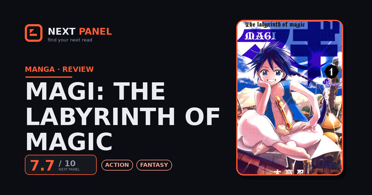 Magi: The Labyrinth of Magic cover - Next Panel review