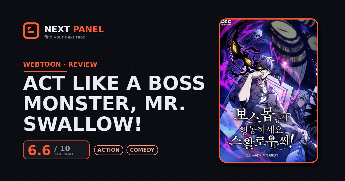 Act Like a Boss Monster, Mr. Swallow! cover - Next Panel review