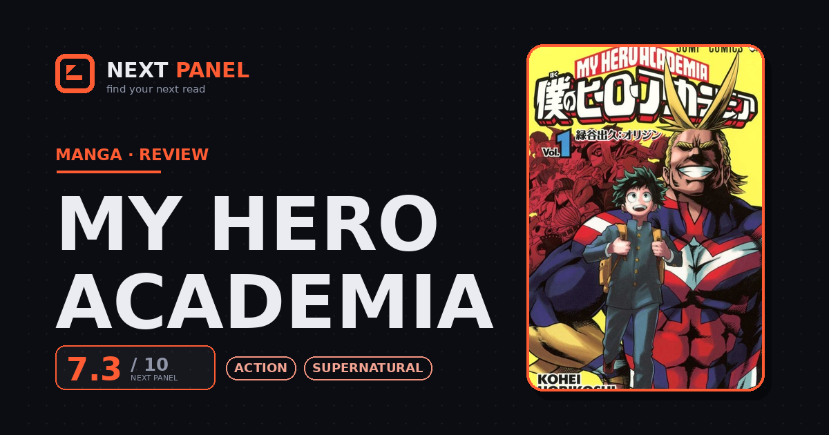 My Hero Academia cover - Next Panel review