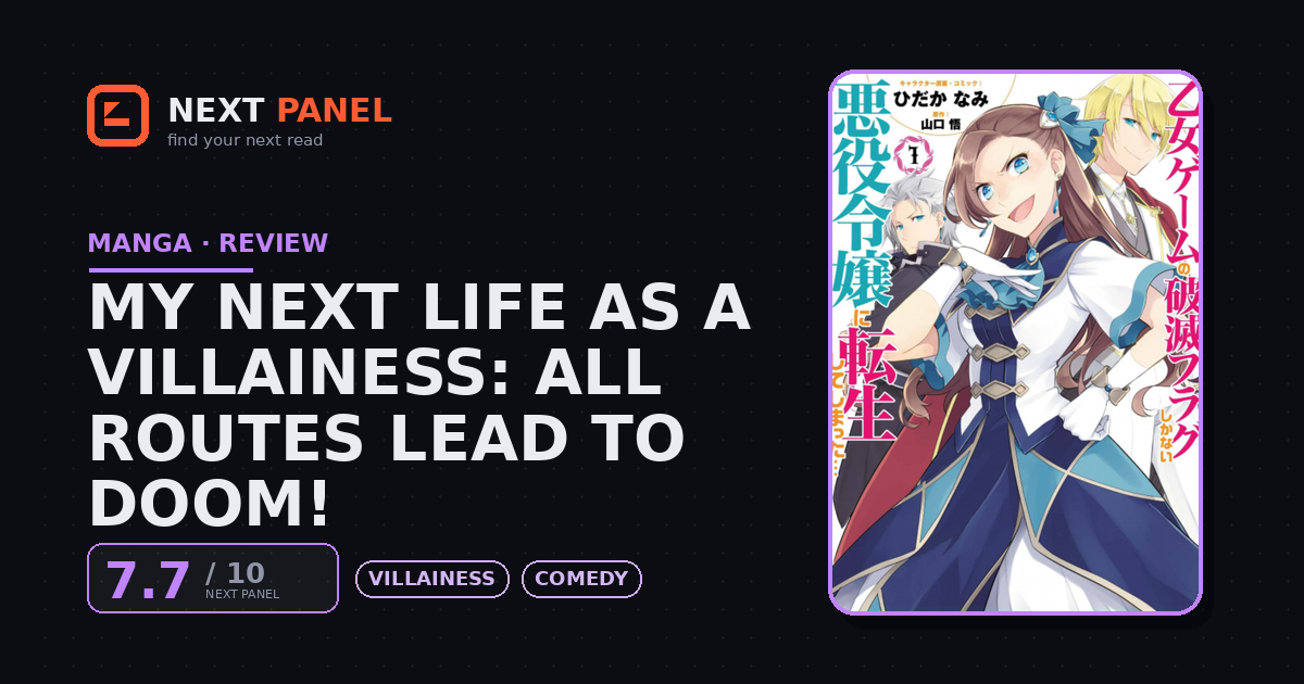 My Next Life as a Villainess: All Routes Lead to Doom! cover - Next Panel review