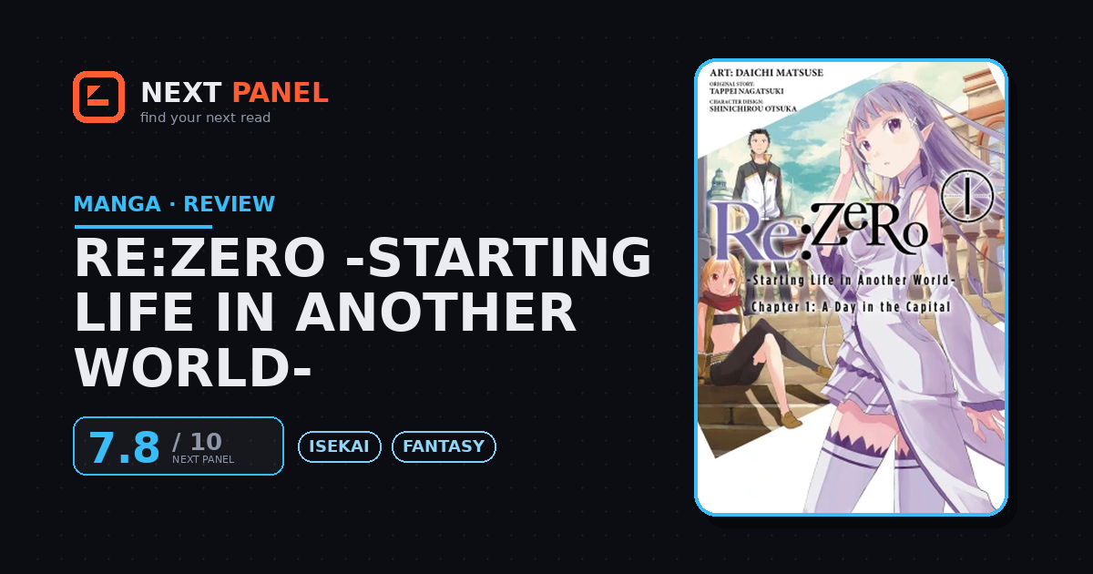 Re:Zero -Starting Life in Another World- cover - Next Panel review