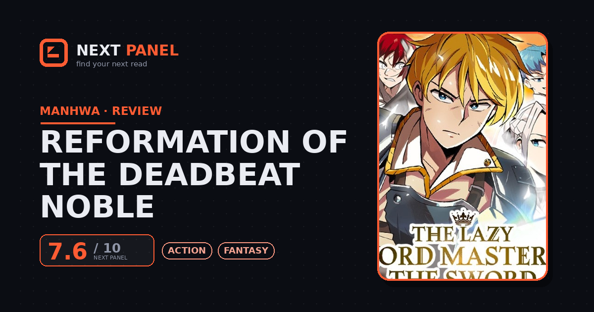 Reformation of the Deadbeat Noble cover - Next Panel review