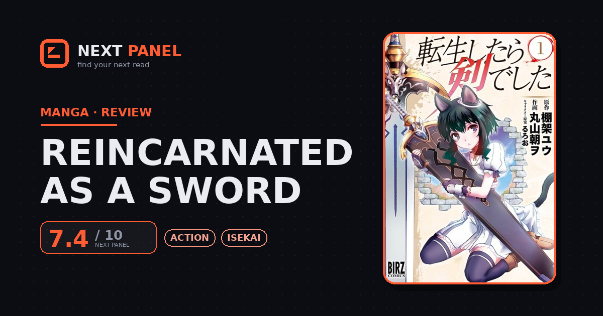 Reincarnated as a Sword cover - Next Panel review