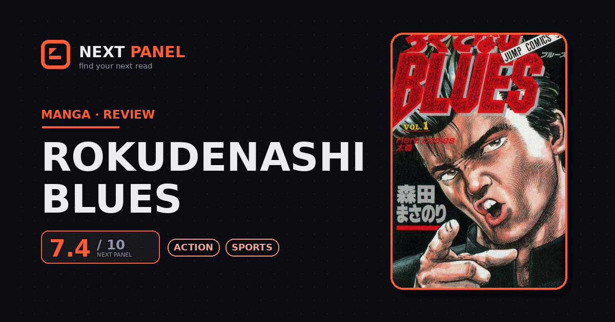 Rokudenashi Blues cover - Next Panel review