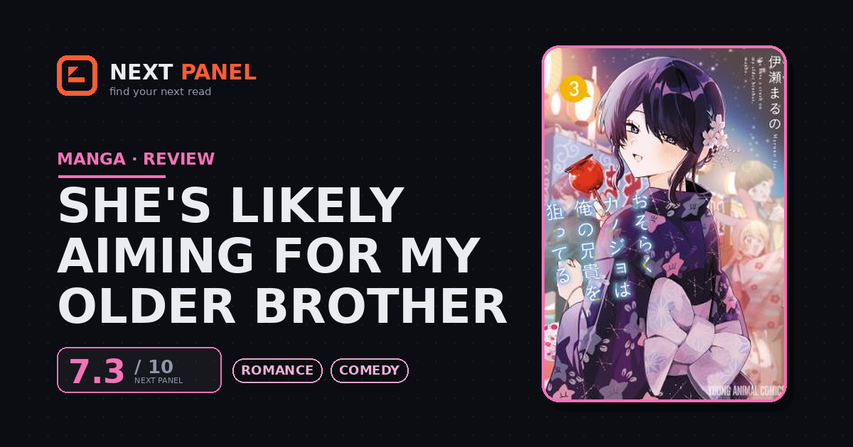 She's Likely Aiming for My Older Brother cover - Next Panel review