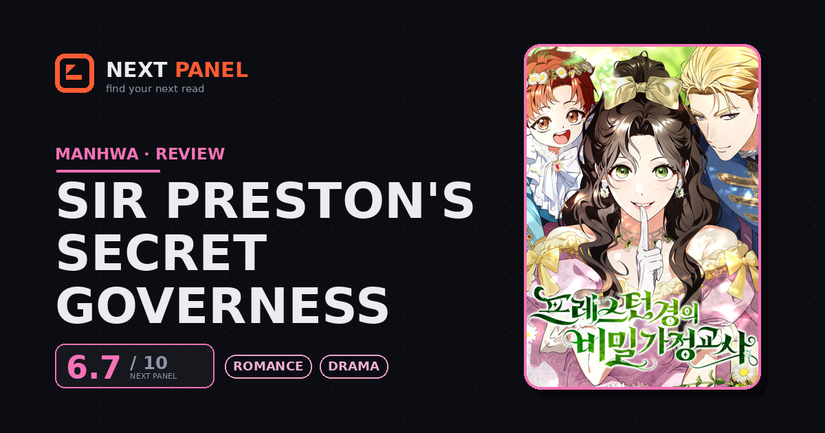 Sir Preston's Secret Governess cover - Next Panel review