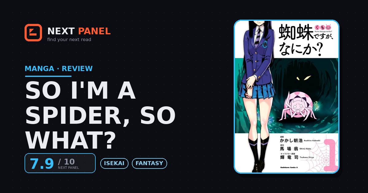 So I'm a Spider, So What? cover - Next Panel review