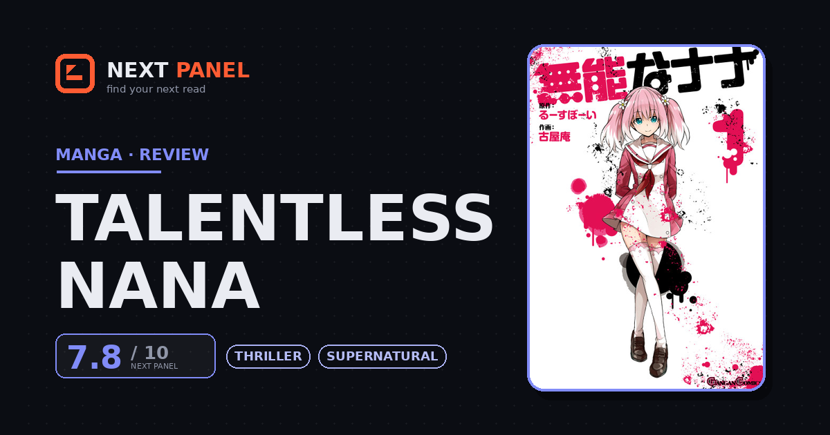 Talentless Nana cover - Next Panel review