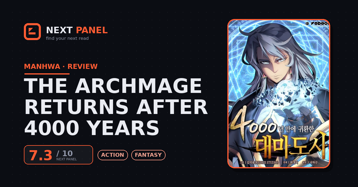 The Archmage Returns After 4000 Years cover - Next Panel review