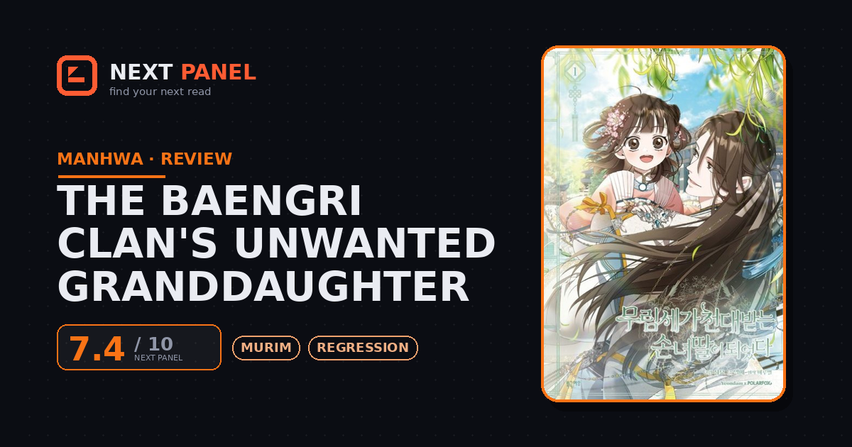 The Baengri Clan's Unwanted Granddaughter cover - Next Panel review