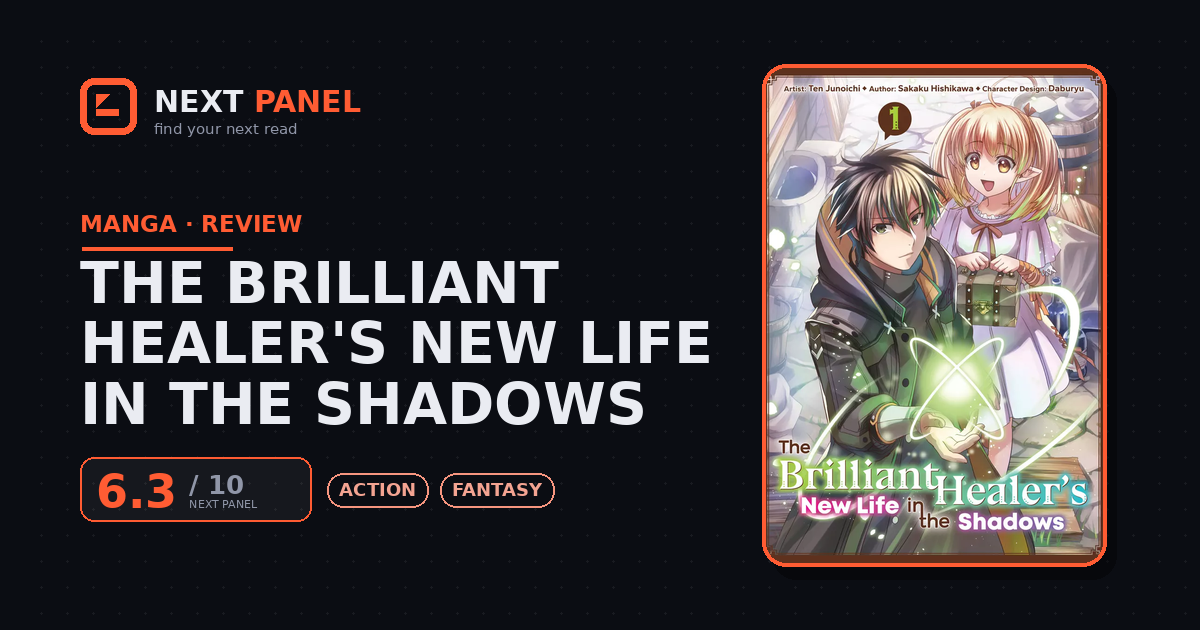 The Brilliant Healer's New Life in the Shadows cover - Next Panel review