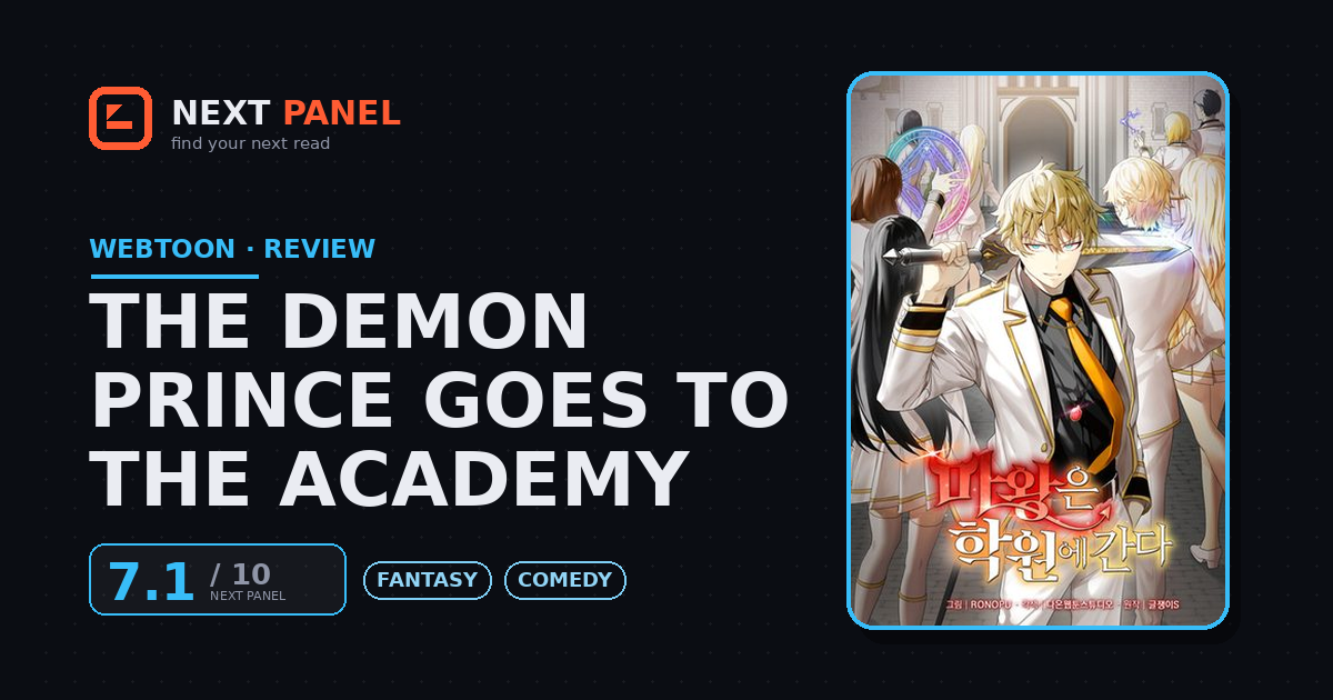 The Demon Prince Goes to the Academy cover - Next Panel review