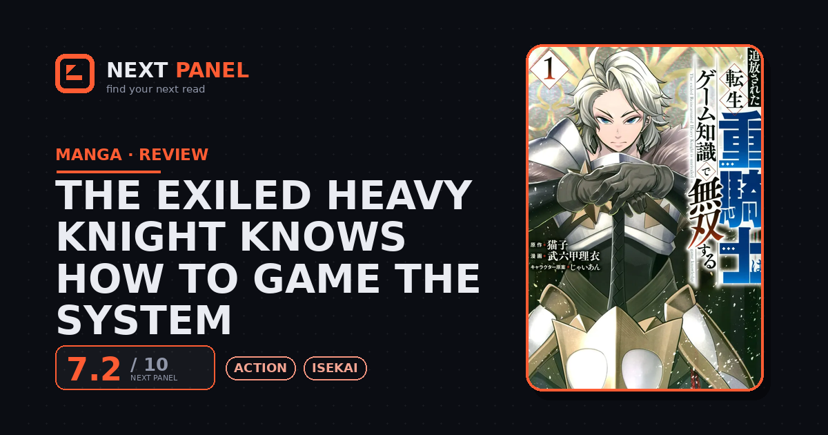The Exiled Heavy Knight Knows How to Game the System cover - Next Panel review