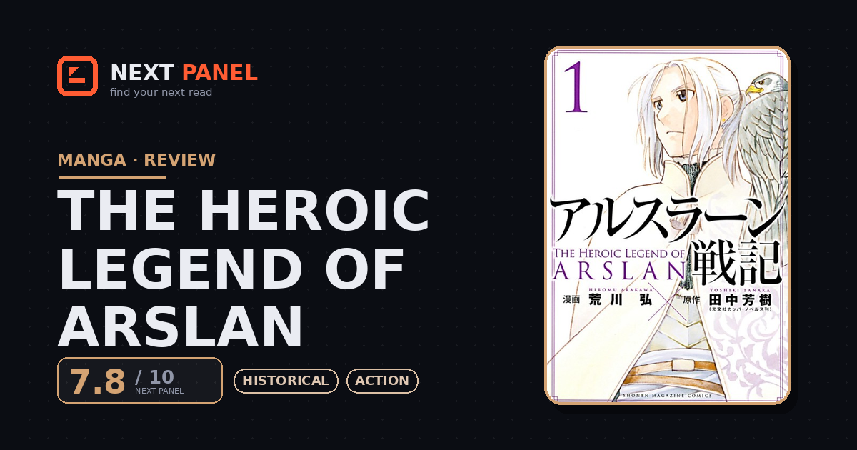 The Heroic Legend of Arslan cover - Next Panel review
