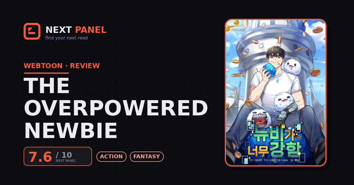 The Overpowered Newbie cover - Next Panel review